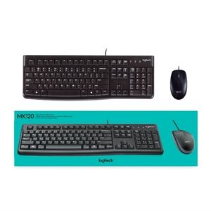 New in Box Logitech MK120 Wired Keyboard and Mouse